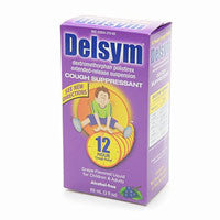 Delsym Childrens Cough Suppressant 12 Hour Relief Liquid, Grape - 3 Oz